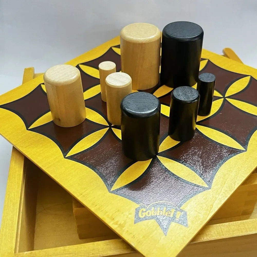 GOBBLET! Wooden Board Game 100% COMPLETE